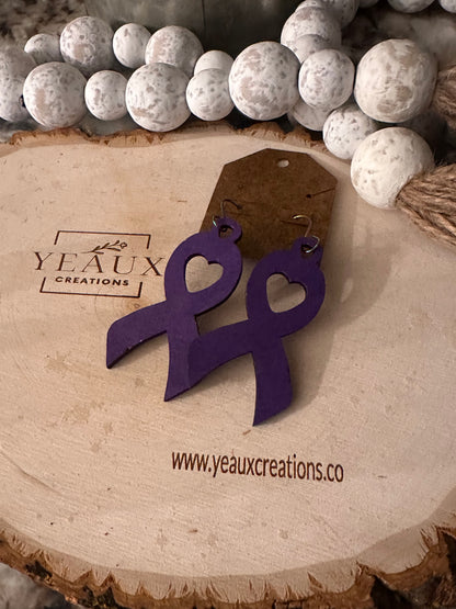 AWARENESS RIBBON EARRINGS