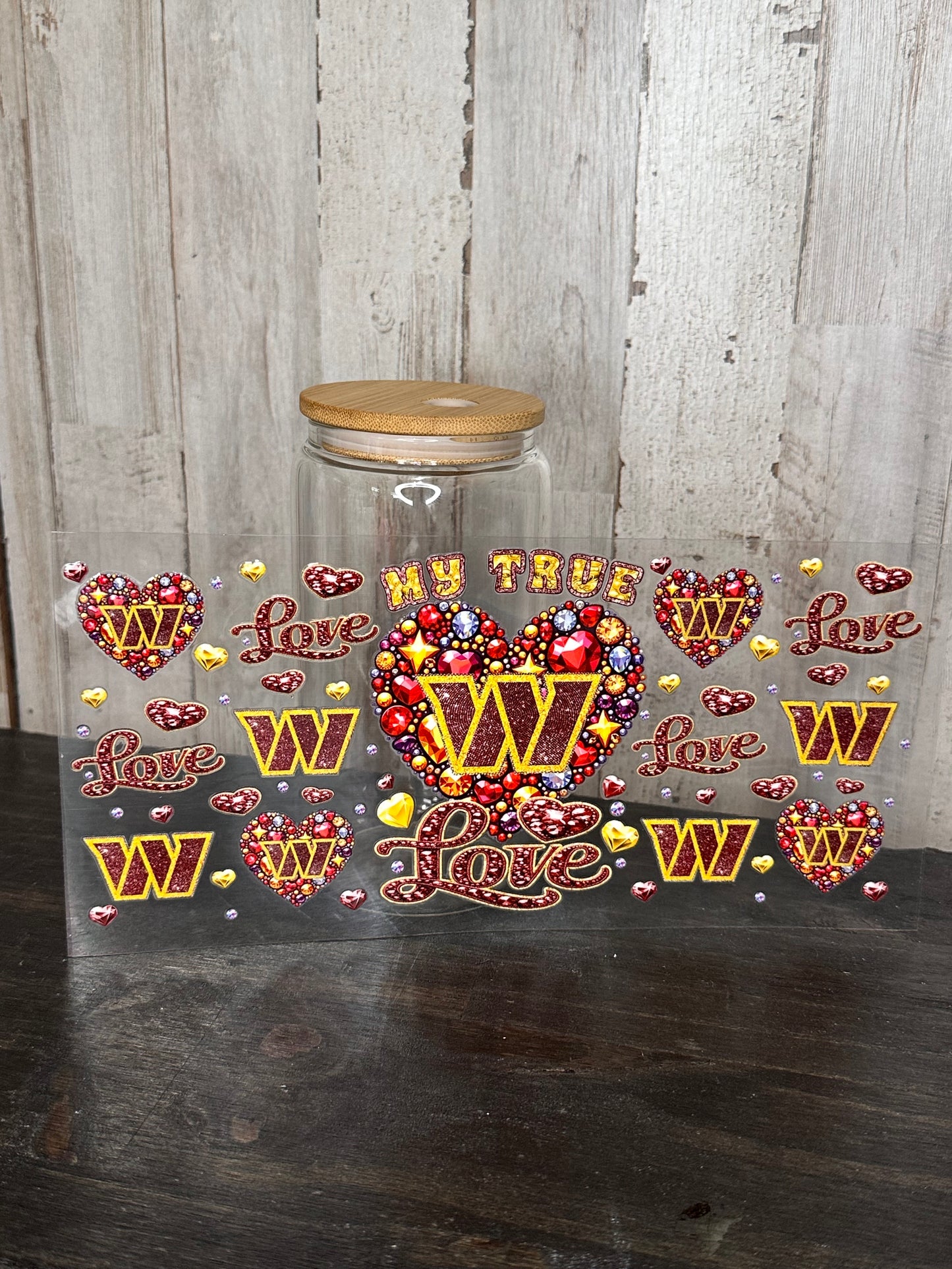 16 0z UV DTF DOUBLE SIDED Cup Wrap -LOVE FEMALE SPORTS TEAMS  (PICK TEAM)