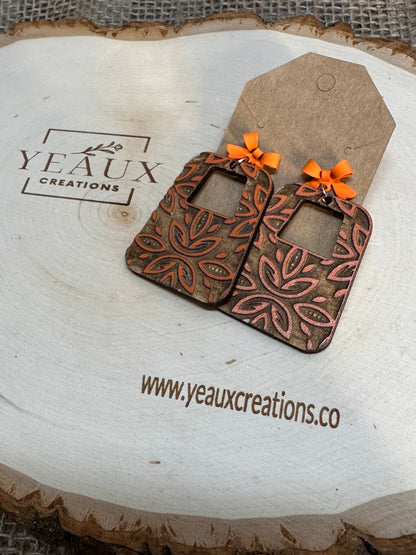 "BETTY" WOOD EARRINGS