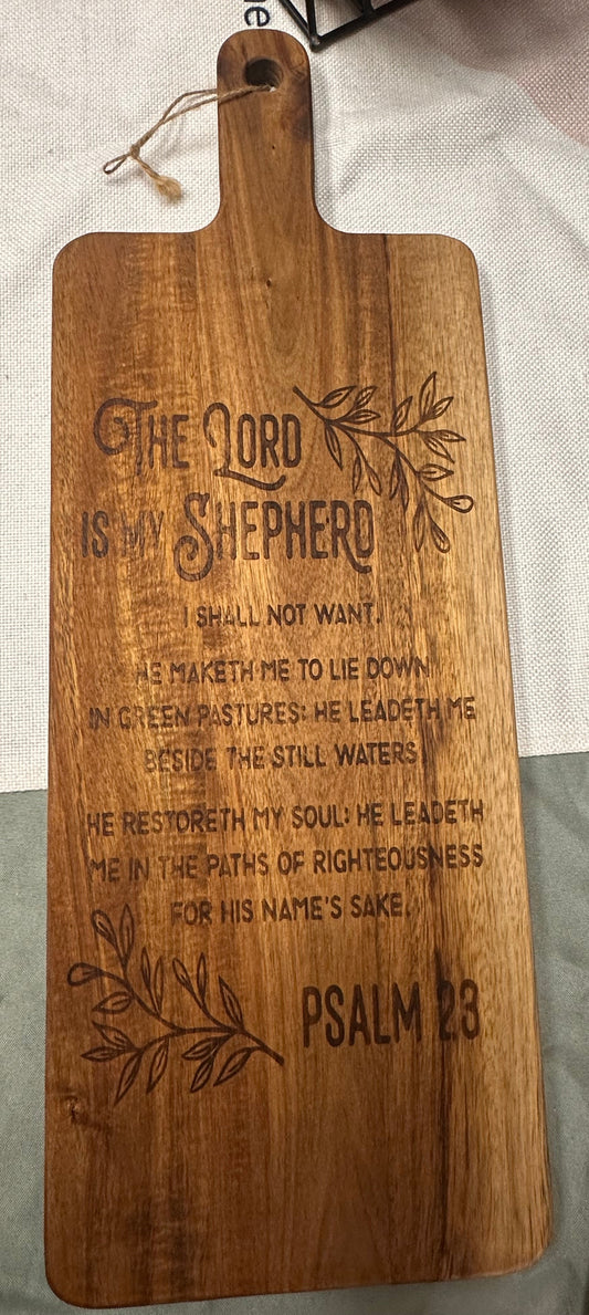 THE LORD IS MY SHEPERD CUTTING BOARD