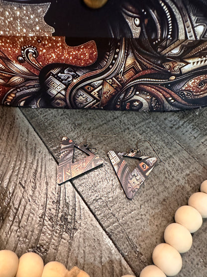 "SWANN J" WOOD PURSE