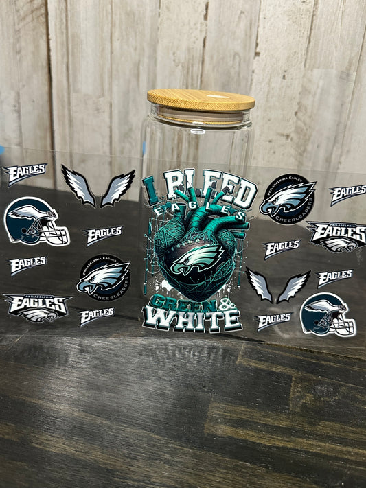 16 0z UV DTF DOUBLE SIDED Cup Wrap - EAGLES