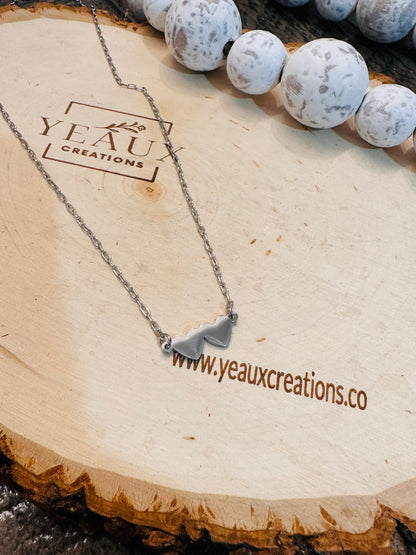 PERSONALIZED LINKED HEART NECKLACE (1,2,3,4,OR 5 HEARTS)