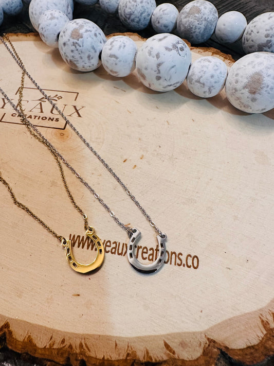 PERSONALIZED HORSESHOE NECKLACE