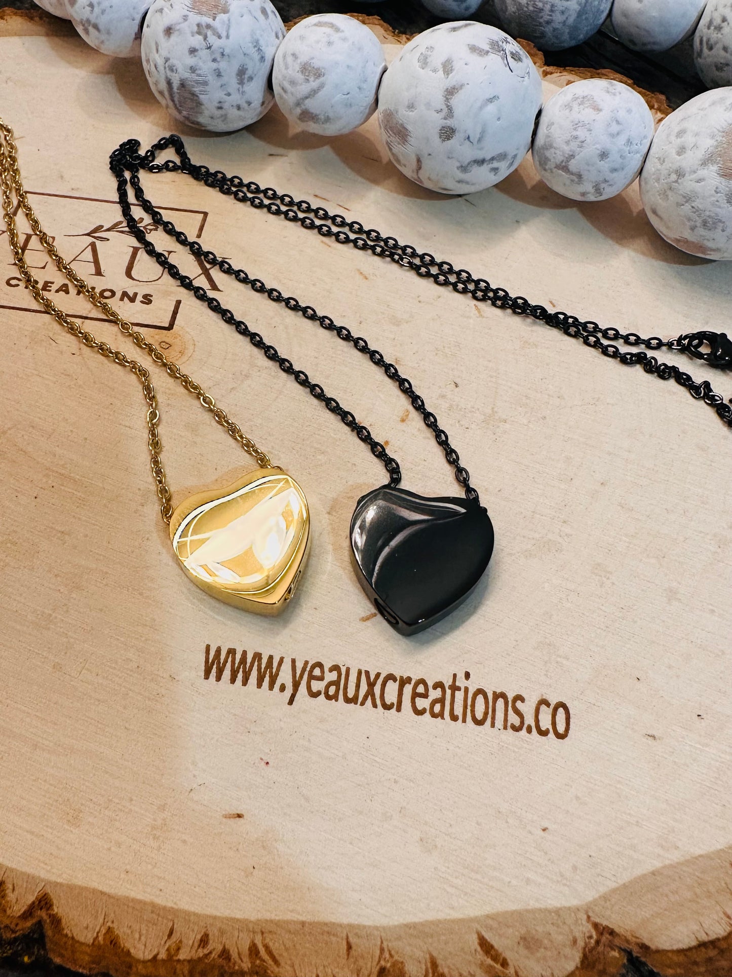 PERSONALIZED URN HEART NECKLACE