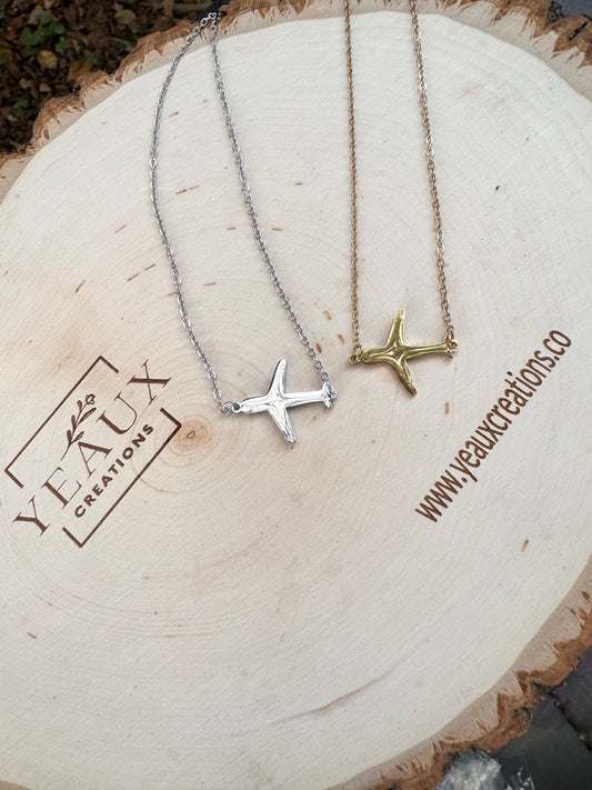 PERSONALIZED AIRPLANE NECKLACE