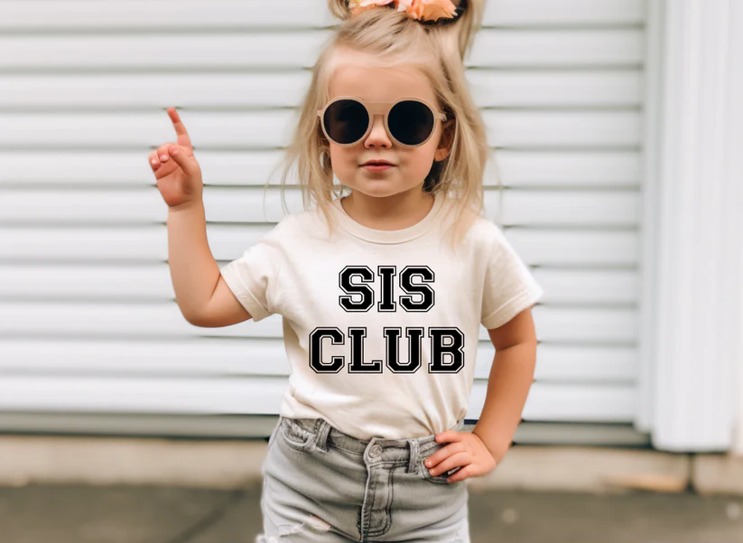 Single Color Screen Print- Youth SIS CLUB
