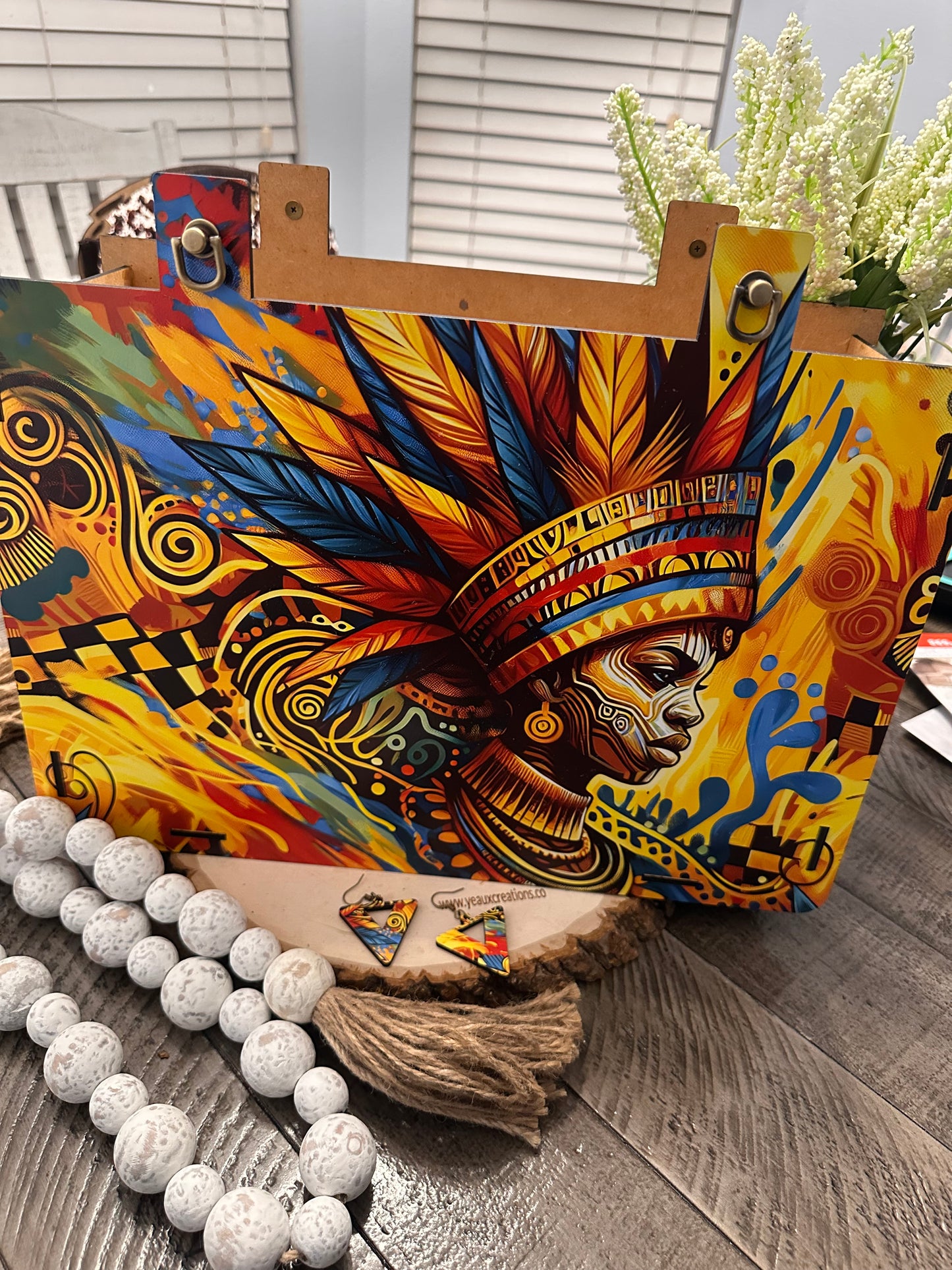 "THE NIJI" WOOD HANDBAG