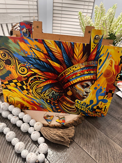 "THE NIJI" WOOD HANDBAG