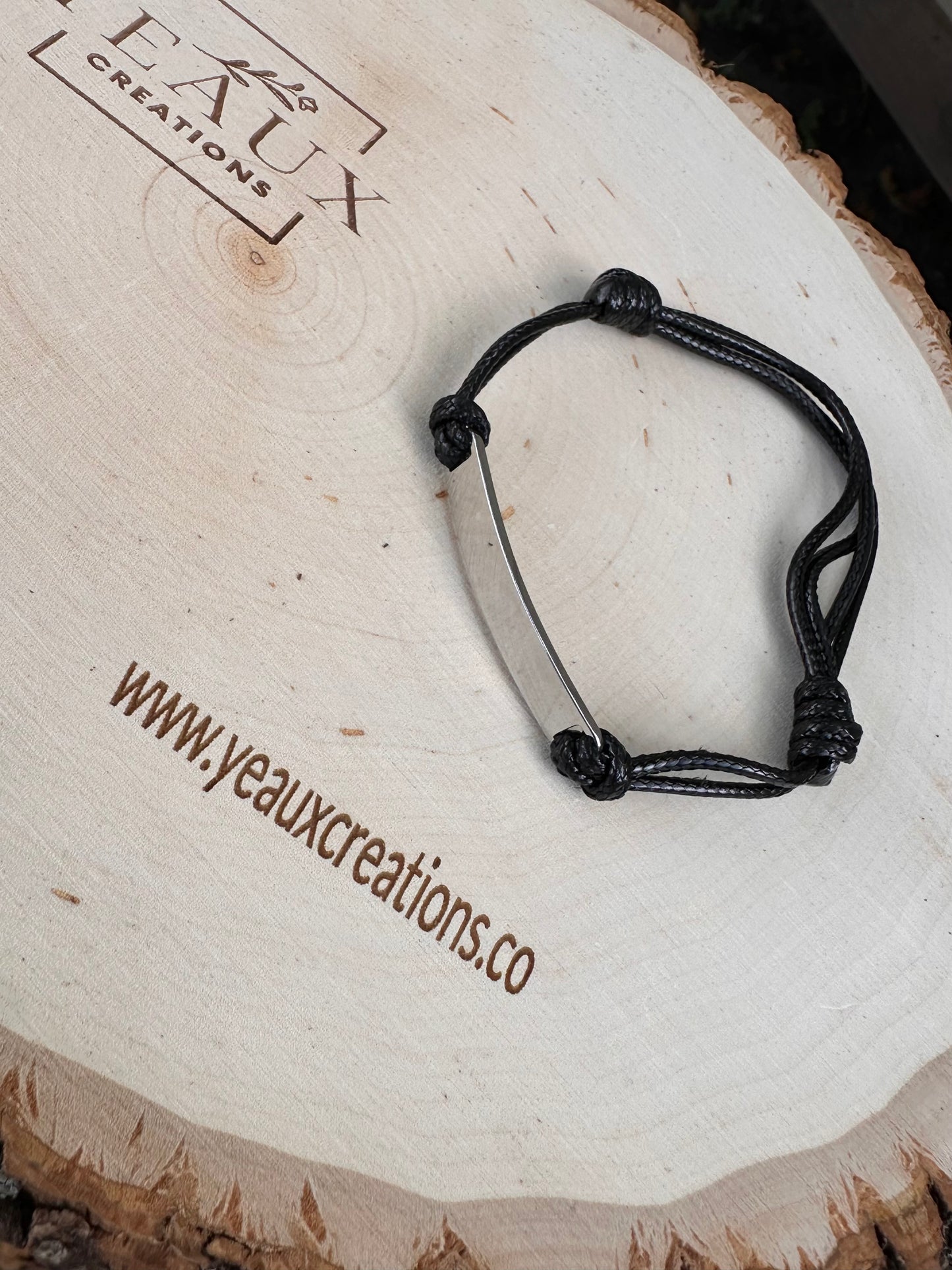 PERSONALIZED CORD BRACELET