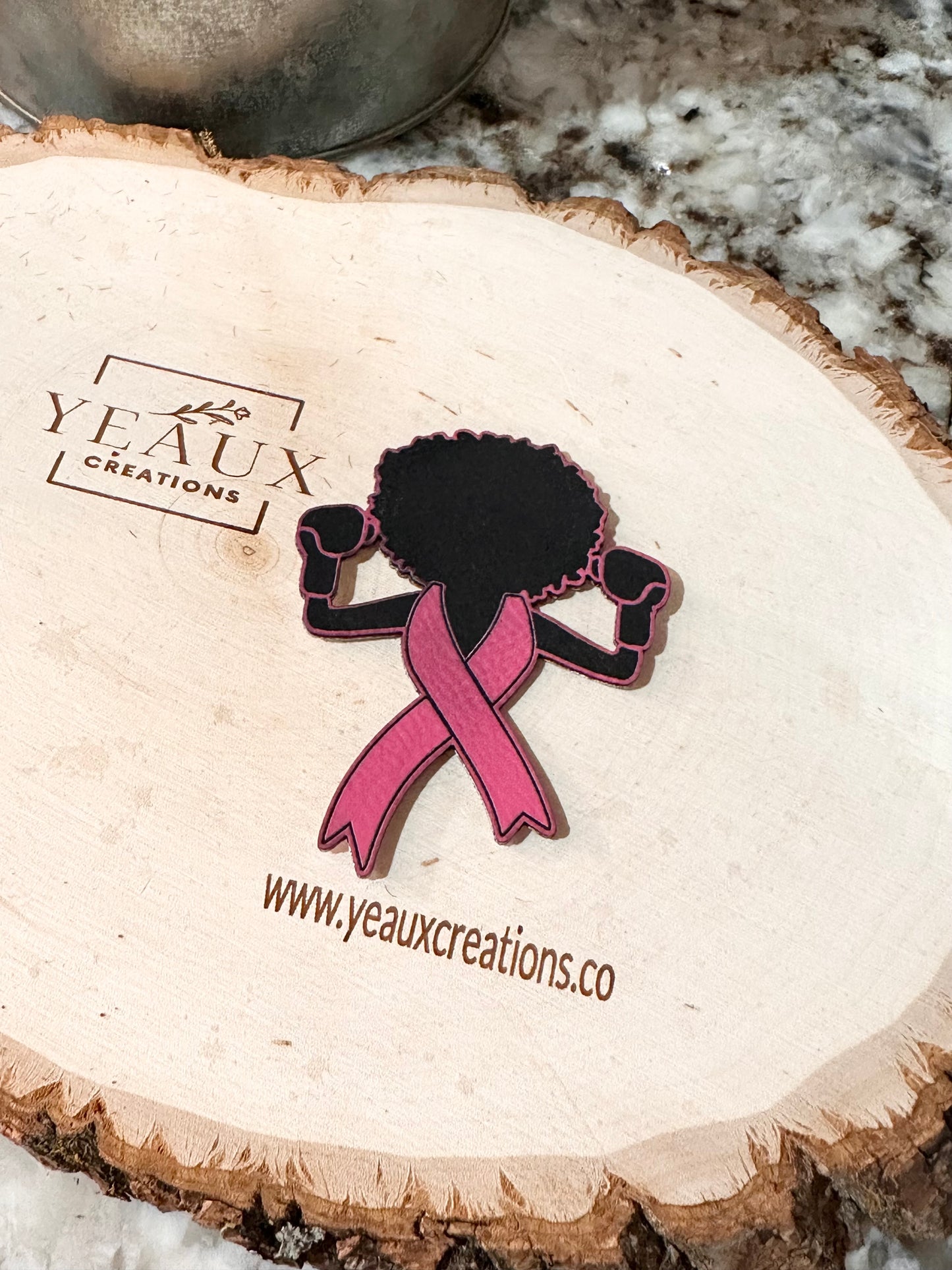 STRONG BREAST CANCER RIBBON