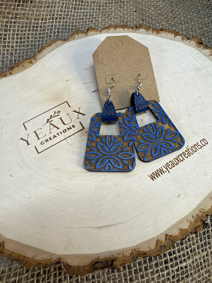 "BETTY" WOOD EARRINGS