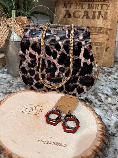 "SNATCHED" WOOD PURSE