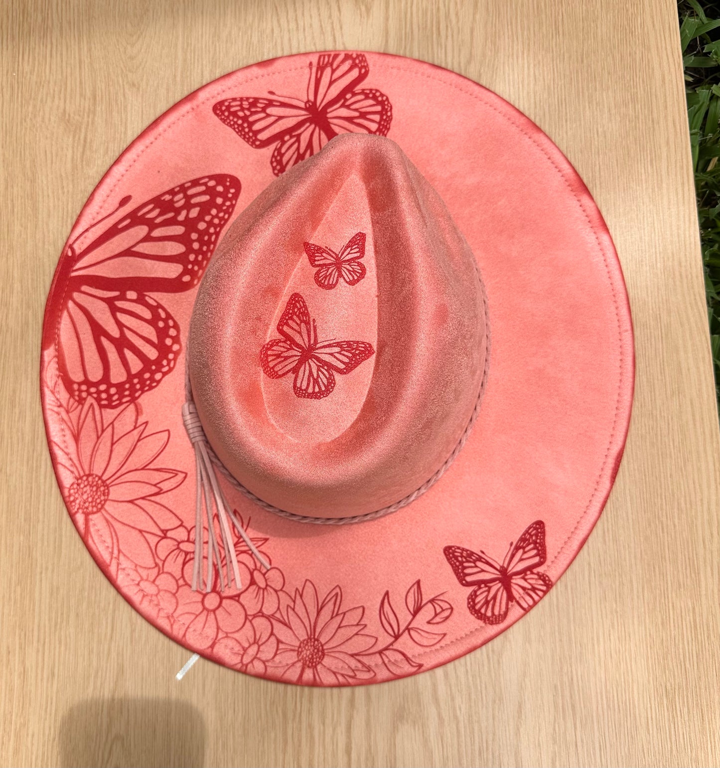 BUTTERFLY  WIDE BRIM HAT