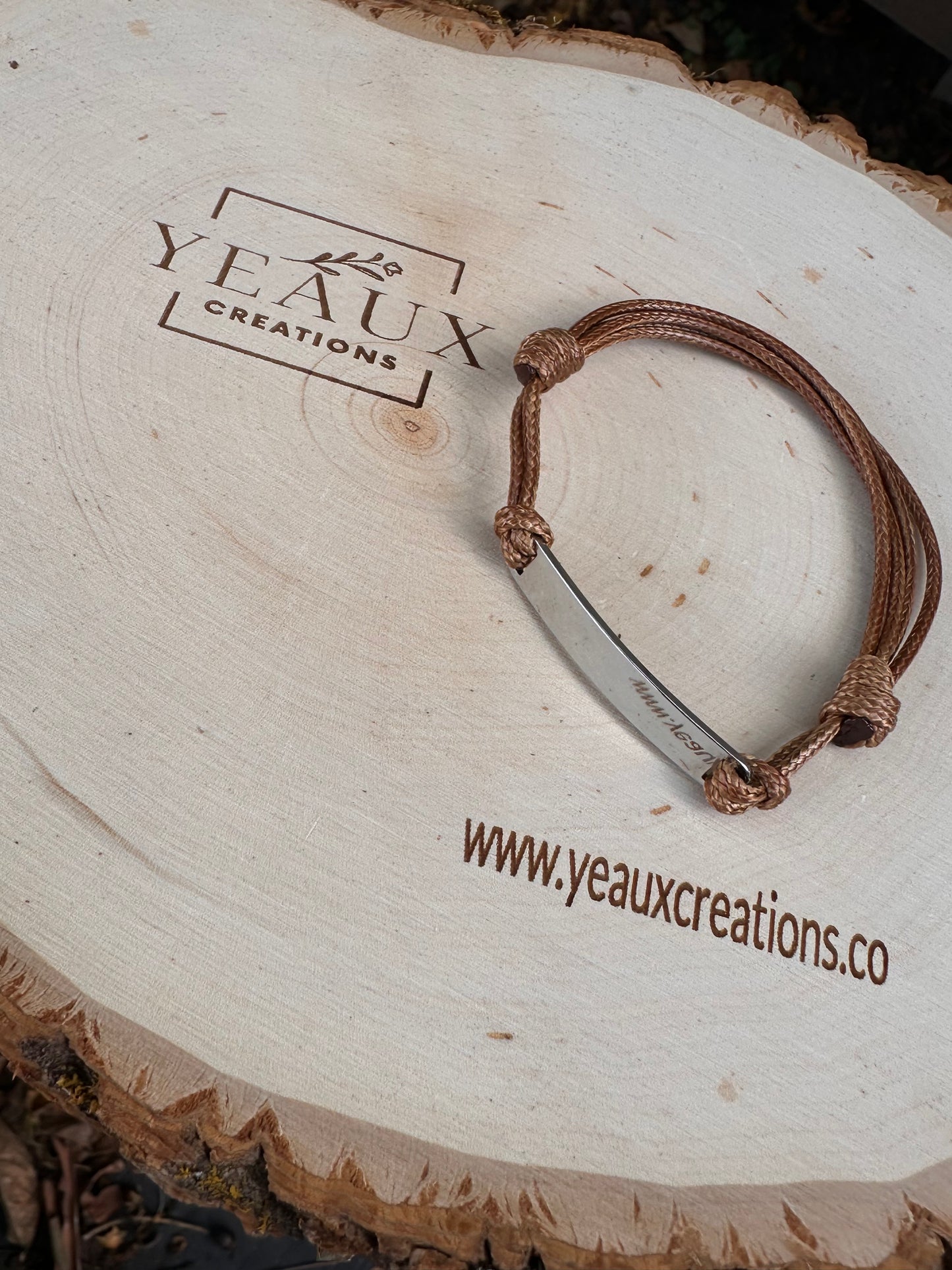 PERSONALIZED CORD BRACELET