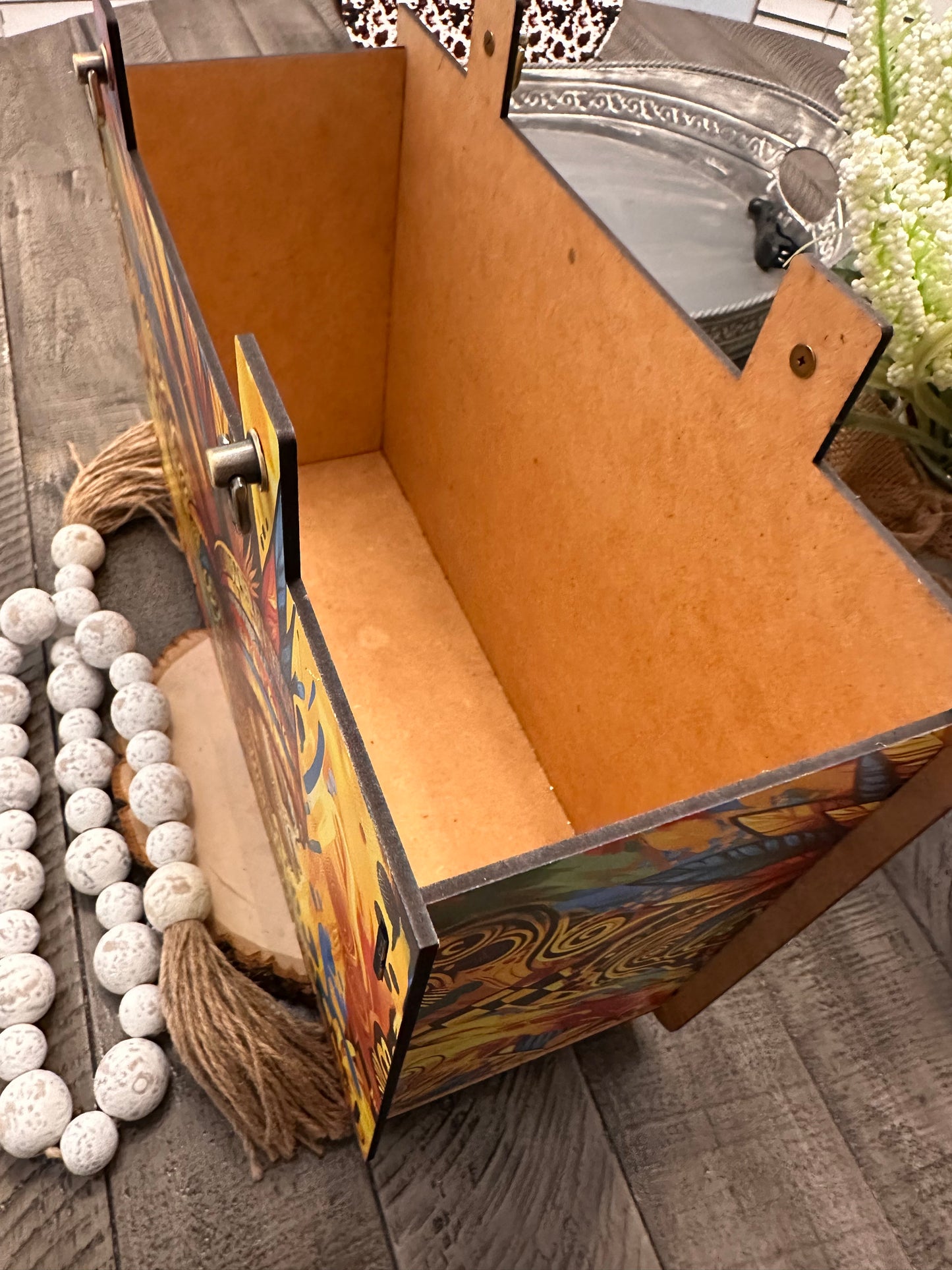 "THE NIJI" WOOD HANDBAG