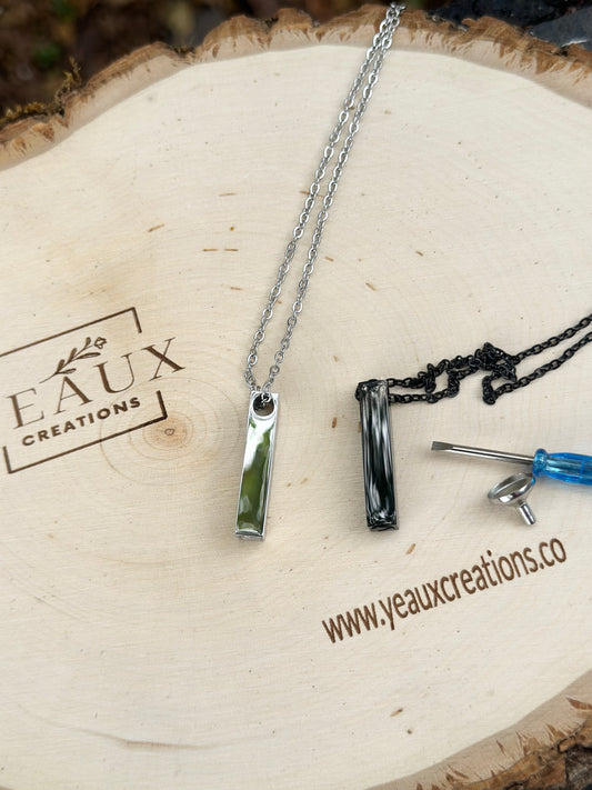 PERSONALIZED URN BAR NECKLACE
