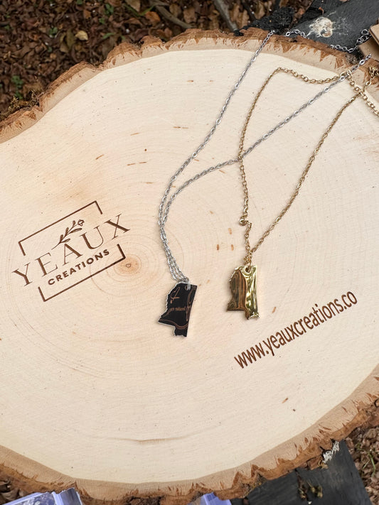 PERSONALIZED MISSISSIPPI NECKLACE