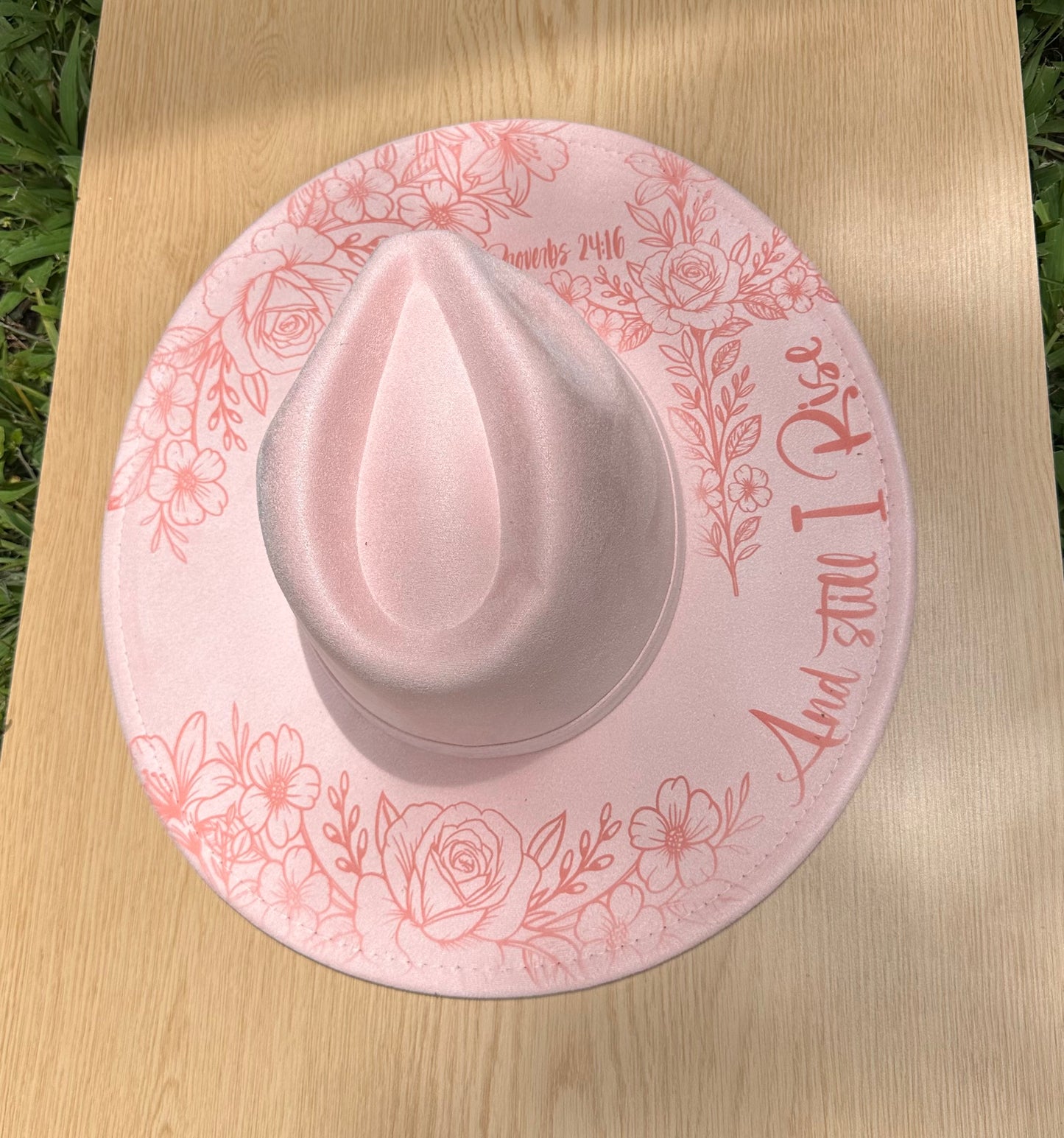 "STILL I RISE"  WIDE BRIM HAT
