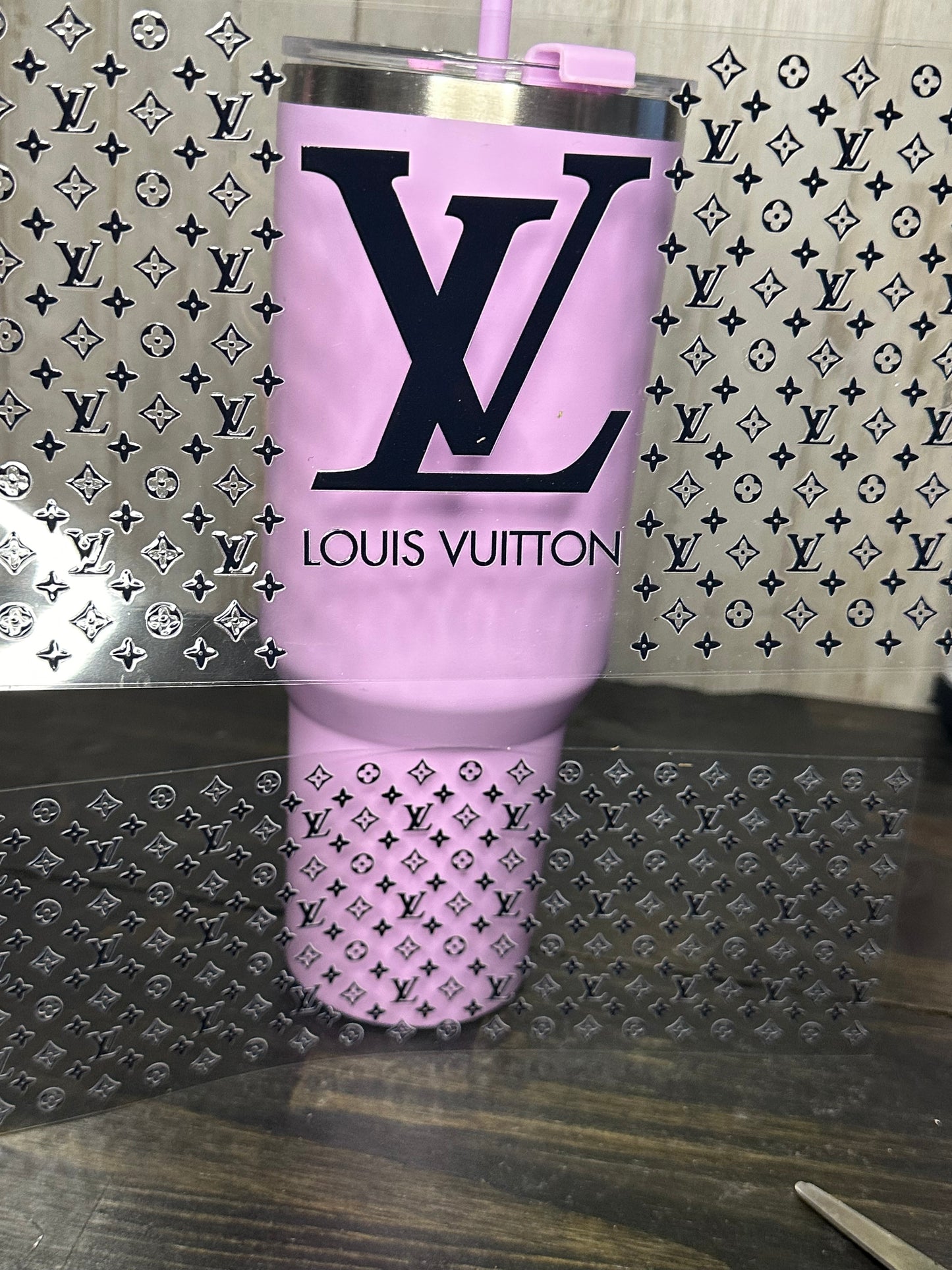 40 0z UV DTF Cup Wraps Top and Bottom- LV
