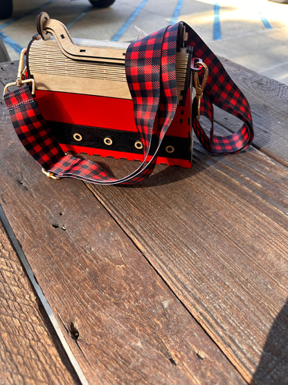 MRS CLAUSE WOOD PURSE