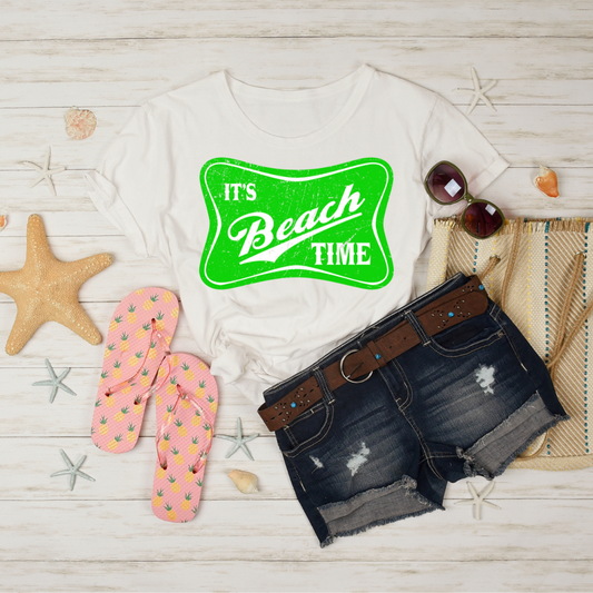 SINGLE COLOR SCREEN PRINT- BEACH TIME