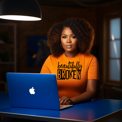 Single Color Screen Print - BEAUTIFULLY BROKEN