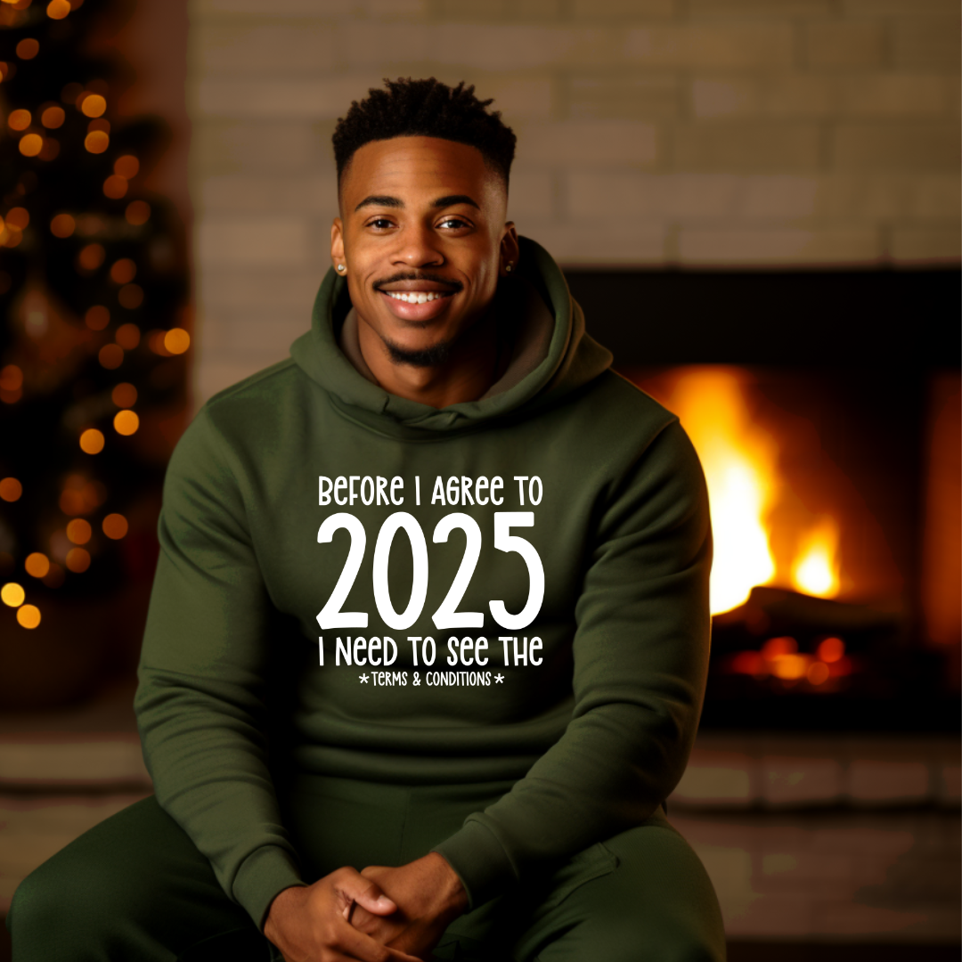 Single Color Screen Print - BEFORE I AGREE TO 2025