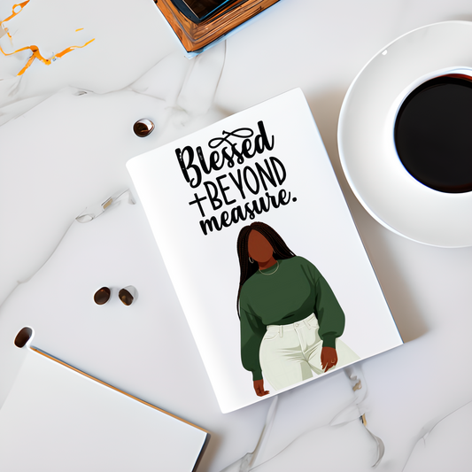 Journal Cover UV DTF- BLESSED BEYOND MEASURE