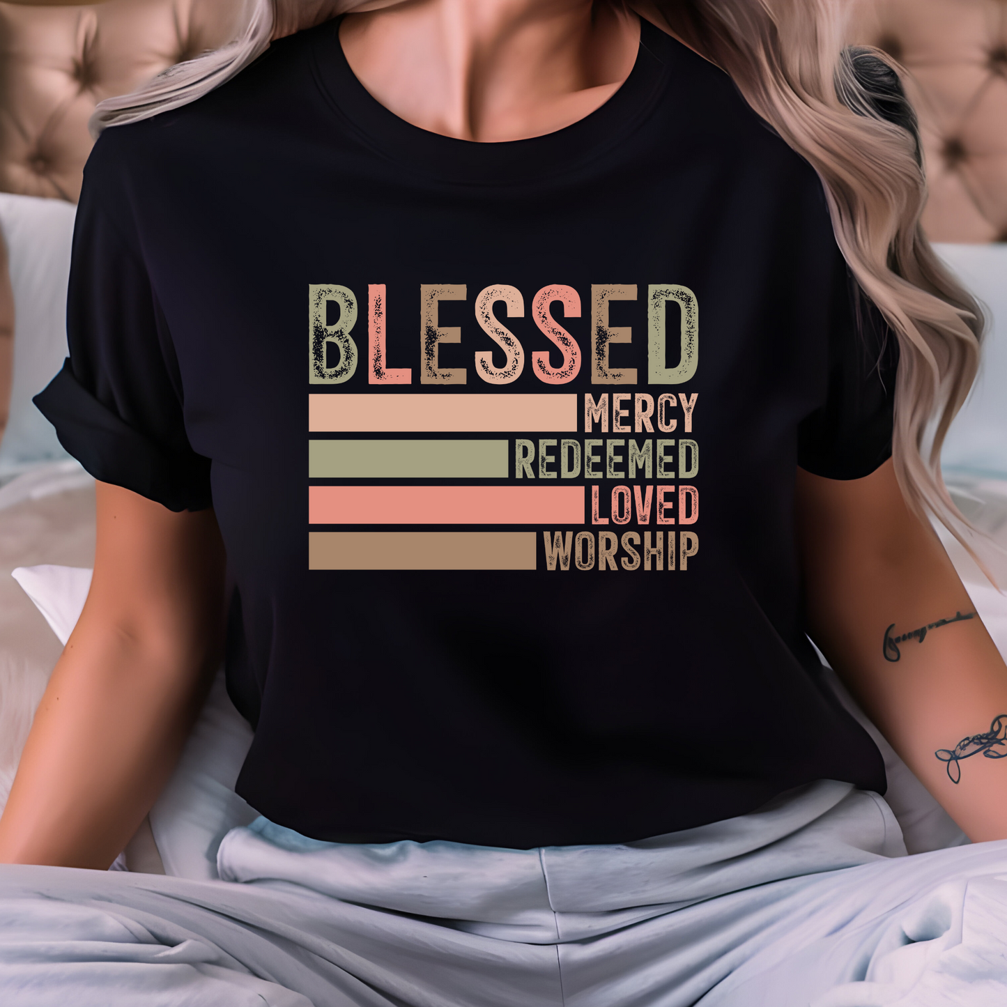 DTF Transfer- Blessed