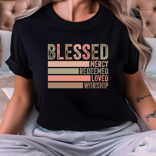 DTF Transfer- Blessed