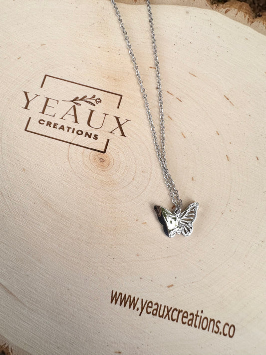 PERSONALIZED BUTTERFLY NECKLACE