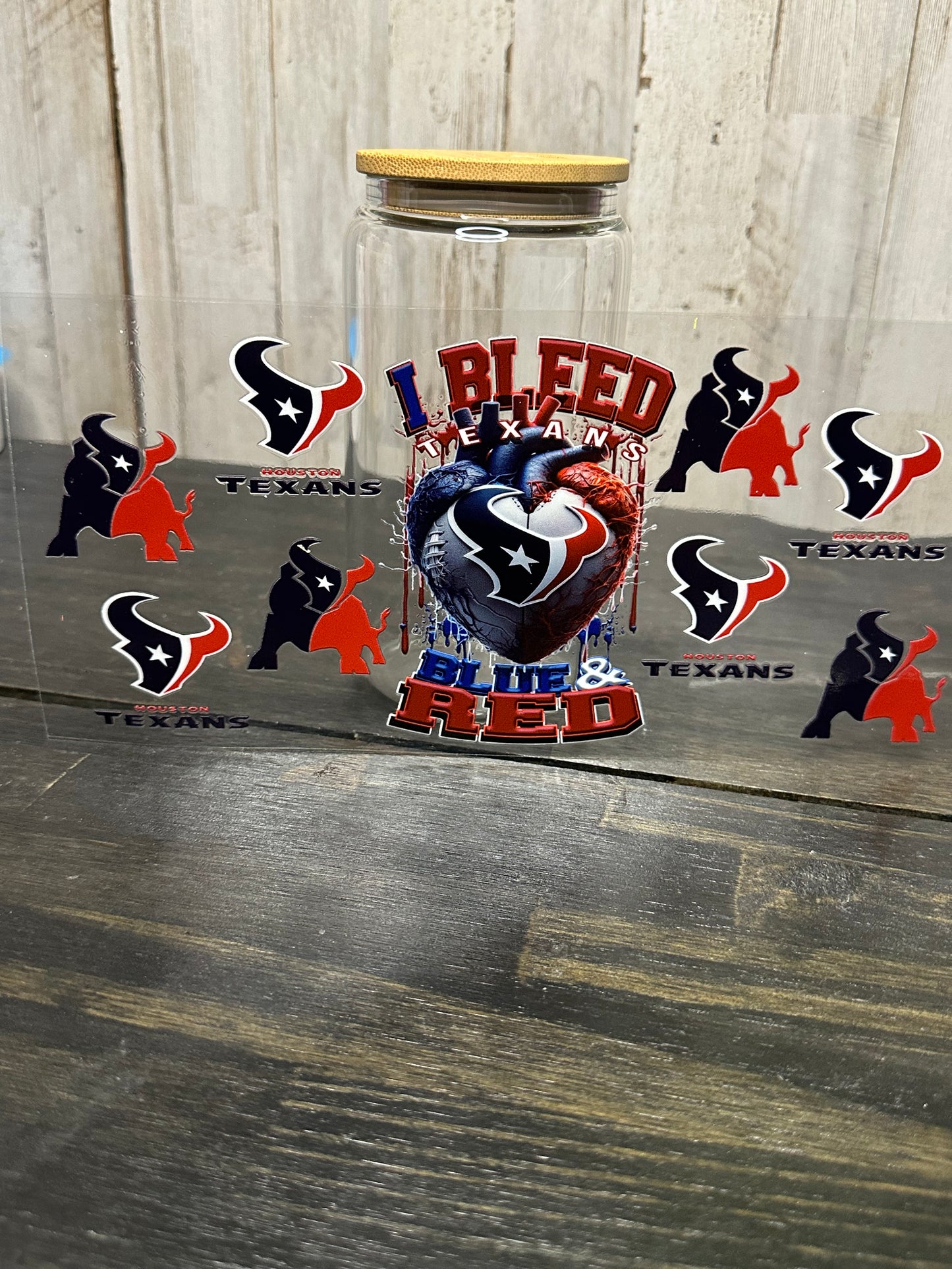 16 0z UV DTF DOUBLE SIDED Cup Wrap with Matching Lid Decal - SPORTS TEAMS (PICK TEAM)