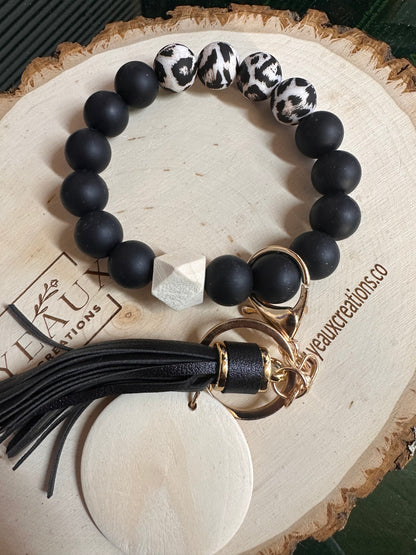 PERSONALIZED SILICONE KEYCHAIN BRACELET