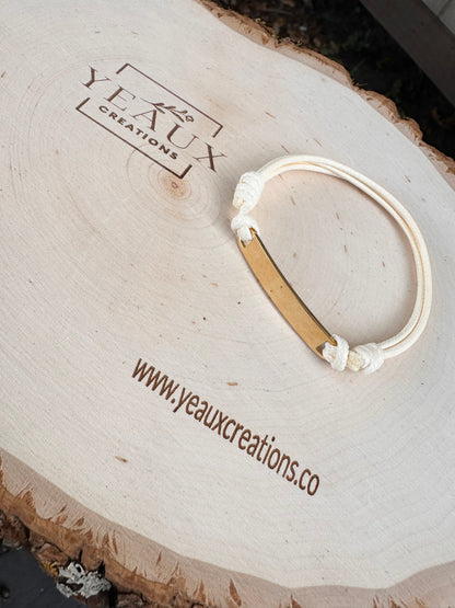 PERSONALIZED CORD BRACELET