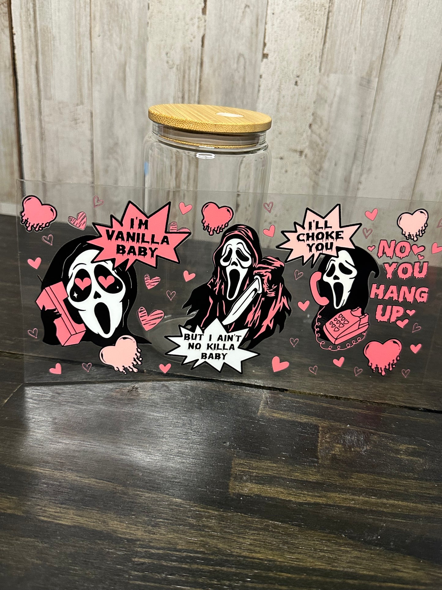 16 0z UV DTF Cup Wrap- SCREAM, I'M VANILLA BABY