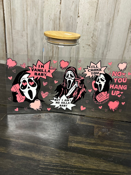 16 0z UV DTF Cup Wrap- SCREAM, I'M VANILLA BABY