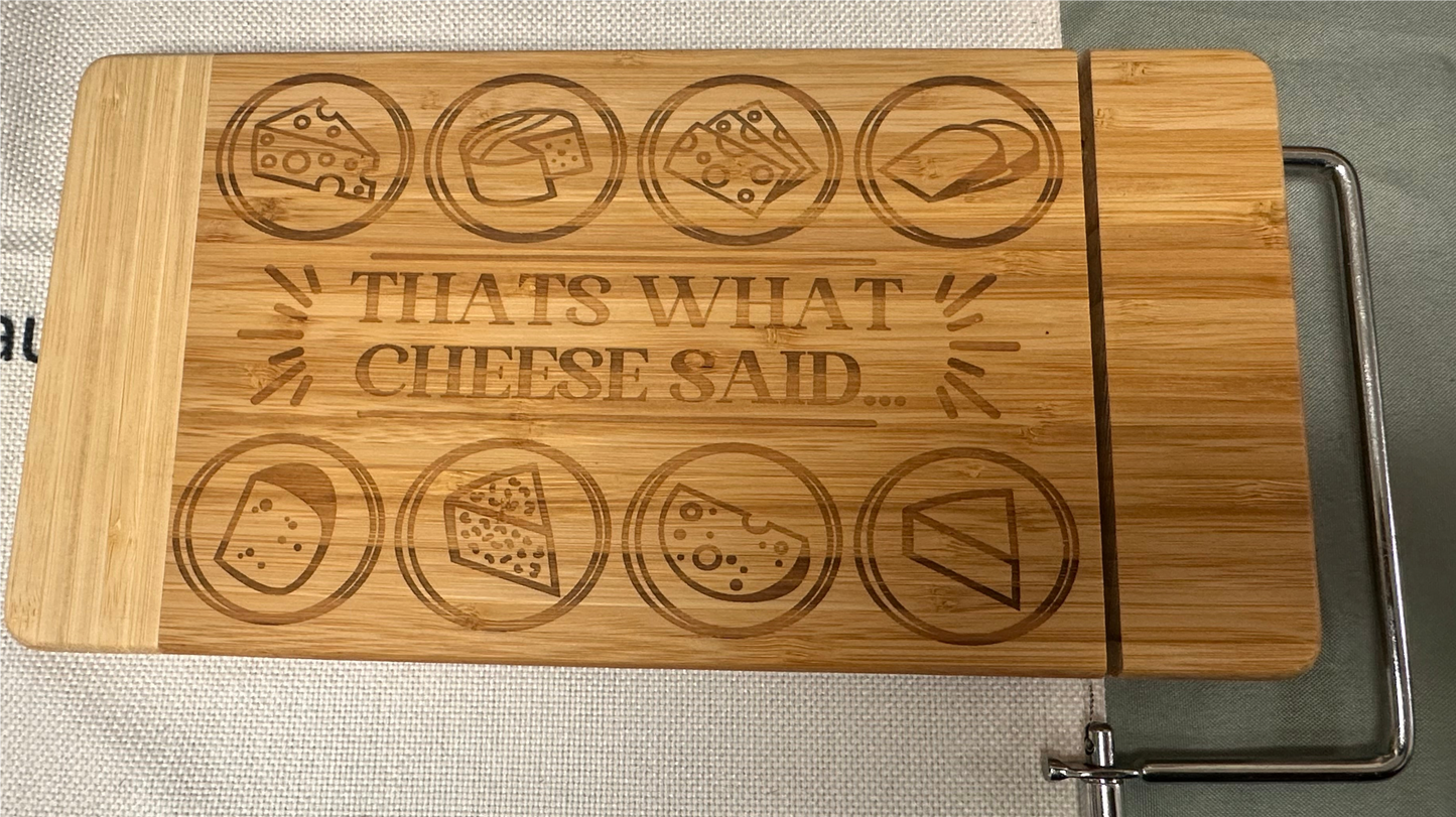 CHEESEBOARD WITH CHEESE CUTTER