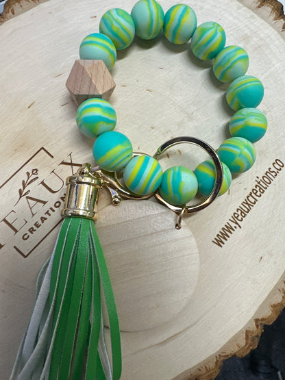 PERSONALIZED SILICONE KEYCHAIN BRACELET