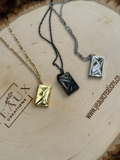 PERSONALIZED ENVELOPE/LETTER NECKLACE