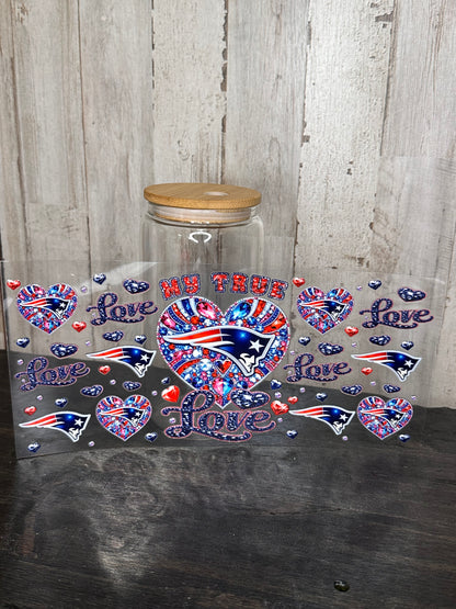 16 0z UV DTF DOUBLE SIDED Cup Wrap -LOVE FEMALE SPORTS TEAMS  (PICK TEAM)