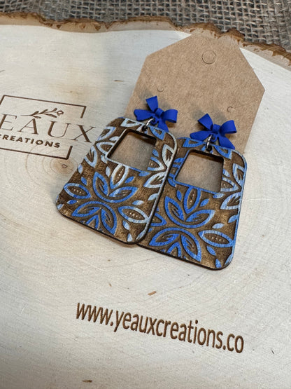 "BETTY" WOOD EARRINGS