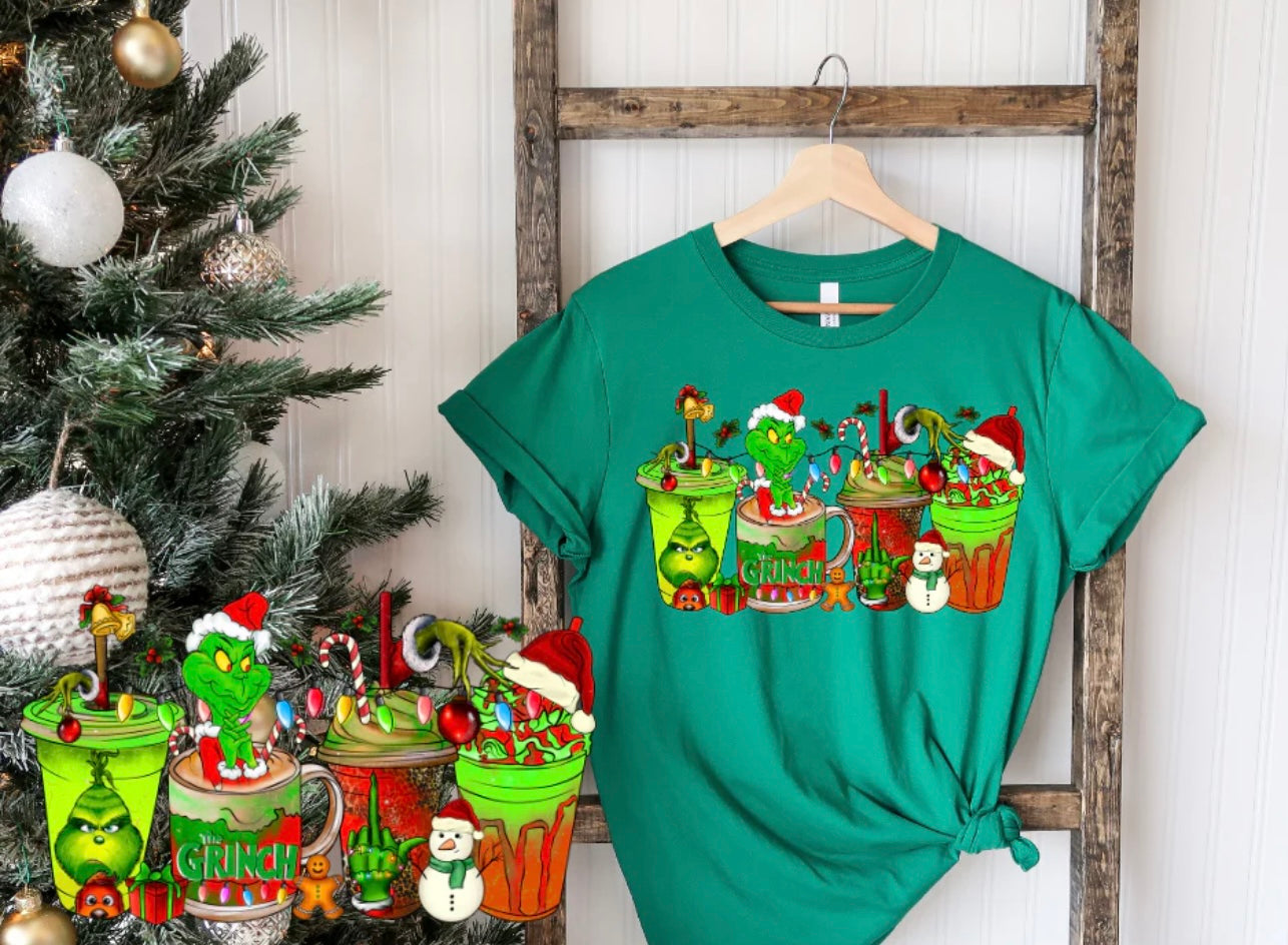 Full Color Screen Print Transfer- Greenman Coffee