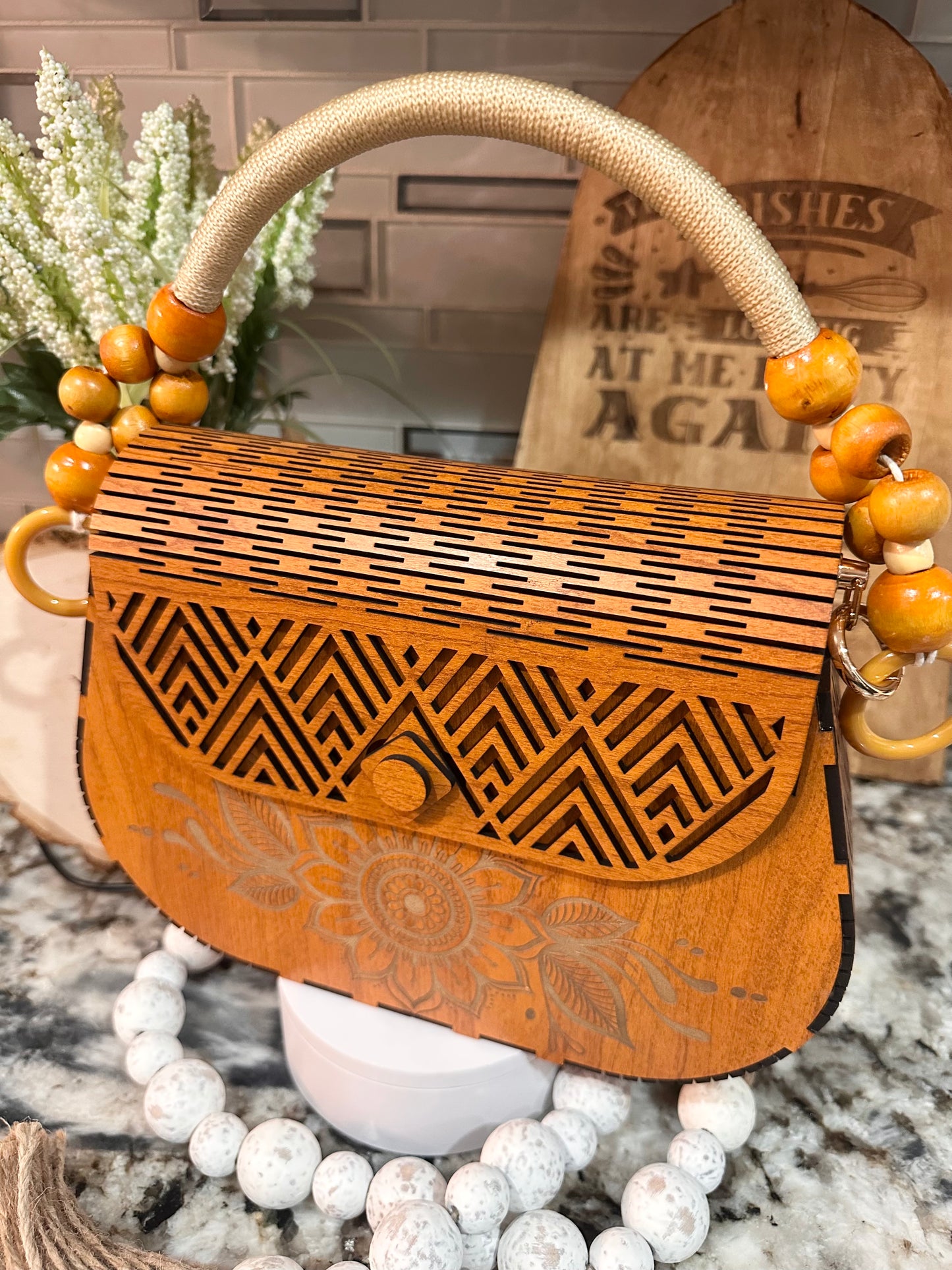 "JANET" WOOD PURSE