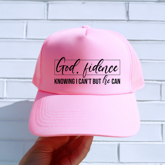 HAT TRANSFER-SINGLE COLOR SCREEN PRINT- GODFIDENCE