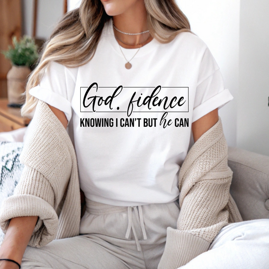 SINGLE COLOR SCREEN PRINT- GODFIDENCE