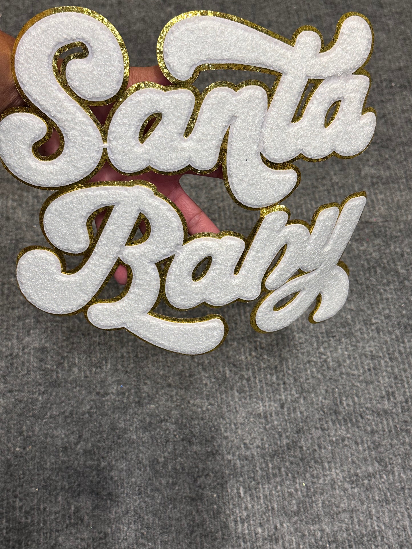 Chenille Patch- SANTA BABY