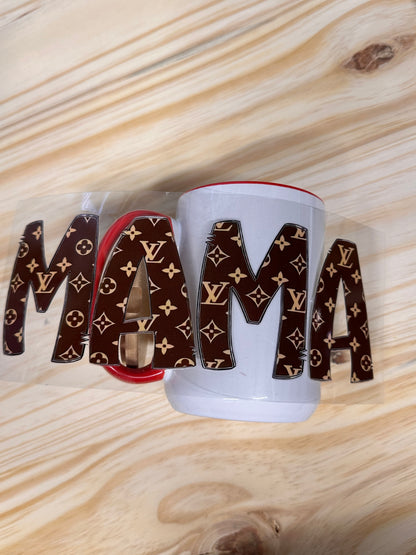 40 0z UV DTF Cup Wraps Top and Bottom- MAMA LV