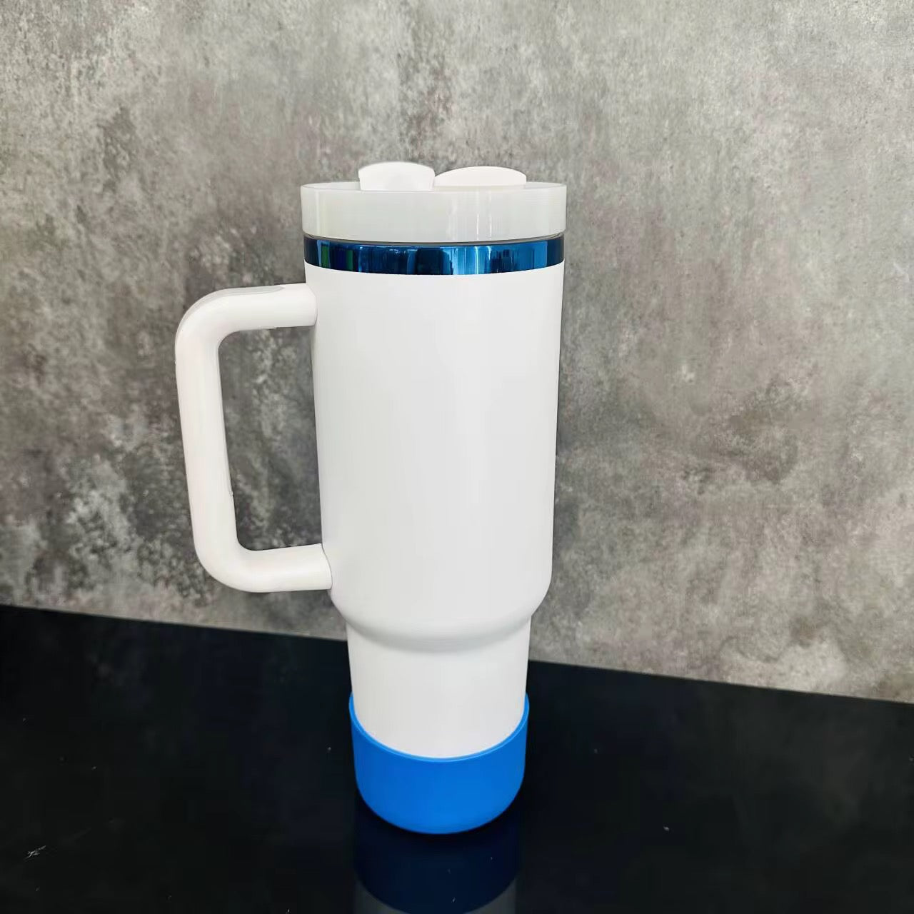 40 oz Double Walled Vacuum Insulated Stainless Steel- Blue Plated