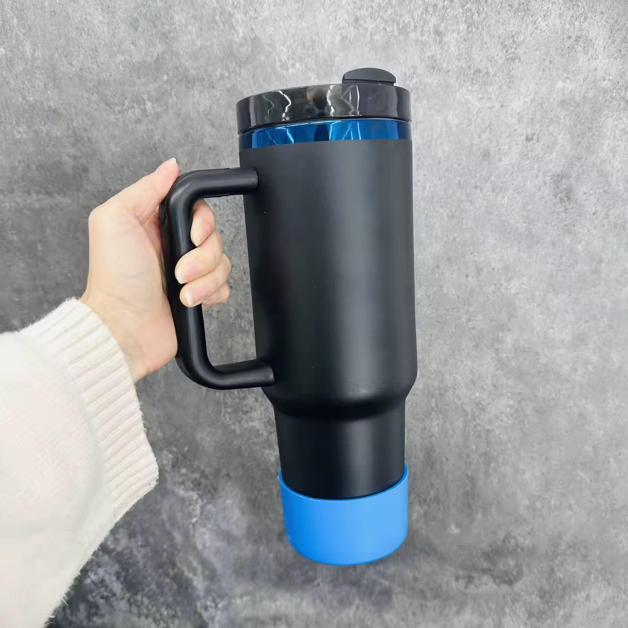 40 oz Double Walled Vacuum Insulated Stainless Steel- Blue Plated